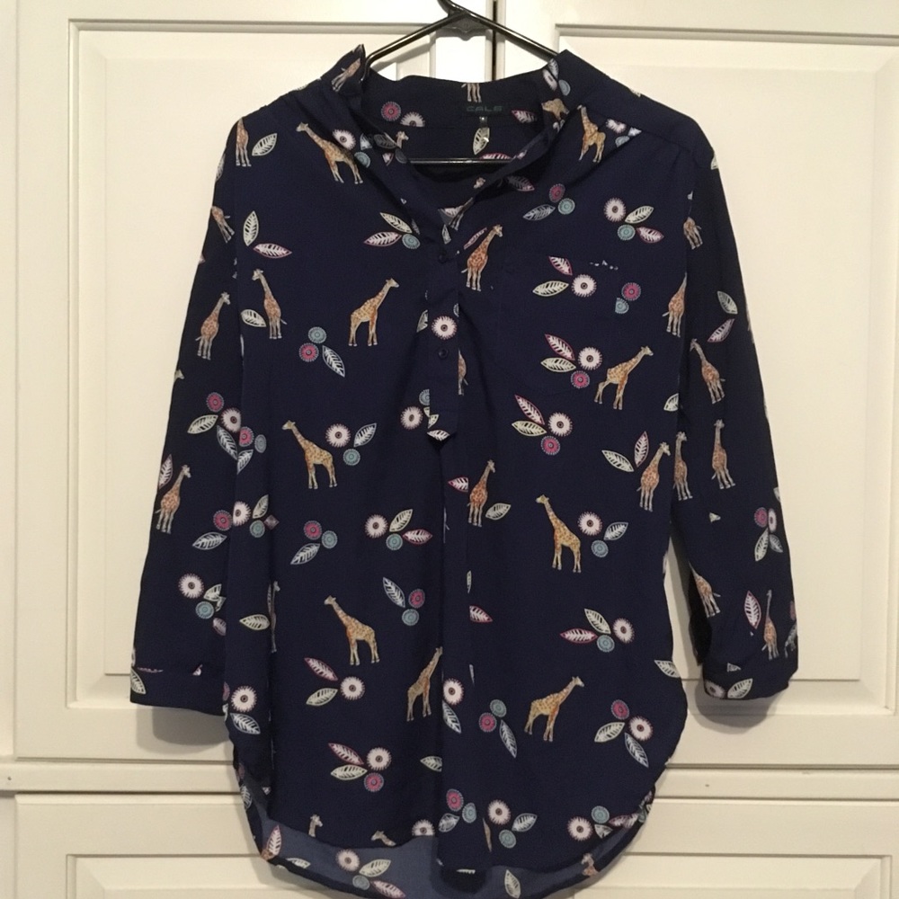 🦒 giraffe print popover top 🦒